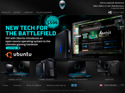 Alienware Ubuntu advertising