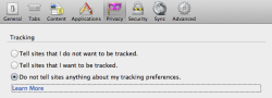 Firefox's extra DNT option
