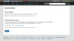 Security settings