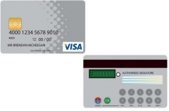 Artist's impression of a Visa PIN Card
