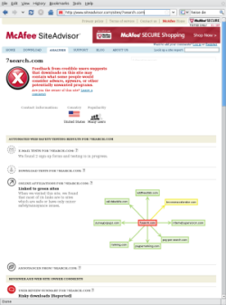 SiteAdvisor on 7search.com