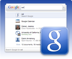 Google Quick Search Box in action