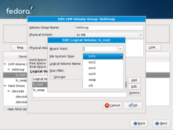 Btrfs expermental support in Fedora