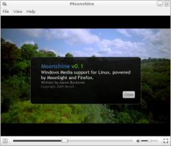 The Moonshine desktop player.
