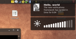 The notification system in action