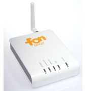 The Fonera 2.0 wireless router.