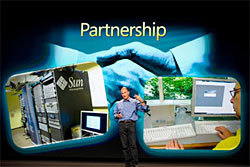 Microsoft executive Dan'l Lewin at JavaOne.