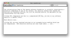 Apache.org offline message