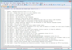 Notepad++ 5.5.0 on Windows 7.