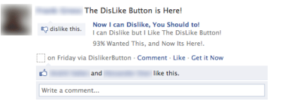 Facebook dislike