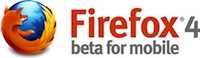 Firefox 4 Beta for Mobile Logo