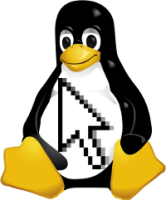 Tux with a pointer