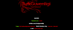 Affected sites displayed this page