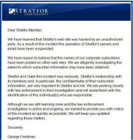 Stratfor letter