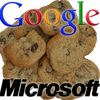 Microsoft and Google cookies icon