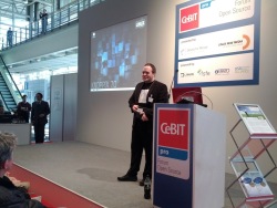 Klaus Knopper at CeBIT