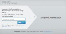 Logging in with Persona